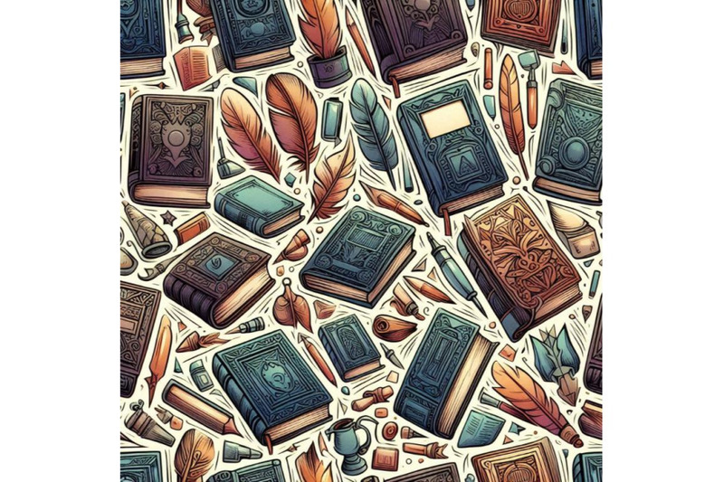 book-seamless-pattern-with-books-book-watercolor-illu