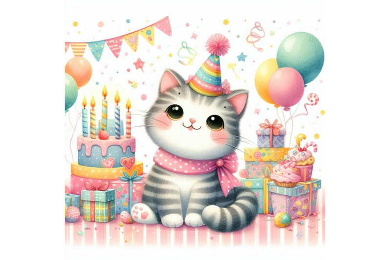 cat-kid-background-for-celebrate-festival-and-birthday-party