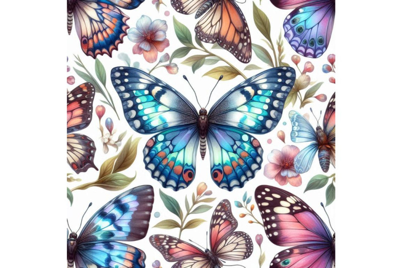 butterfly-watercolor-seamless-pattern