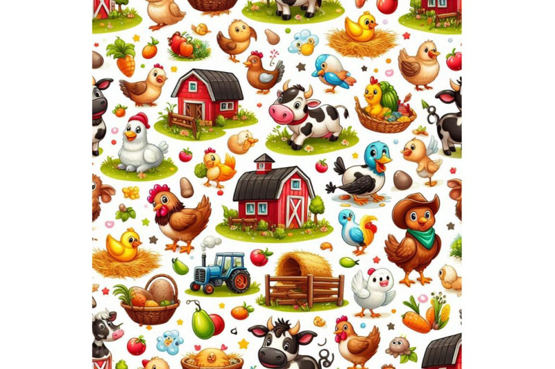 cartoon-farm-animals-seamless-pattern