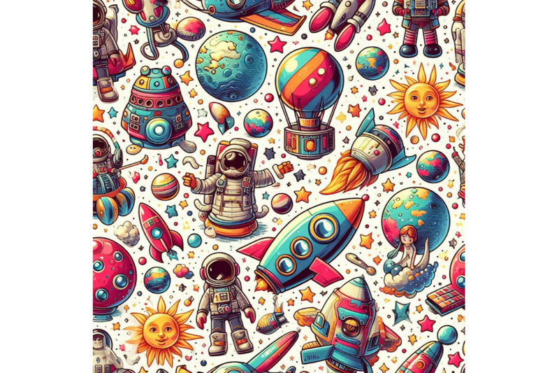 cartoon-space-seamless-pattern