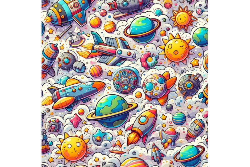 cartoon-space-seamless-pattern