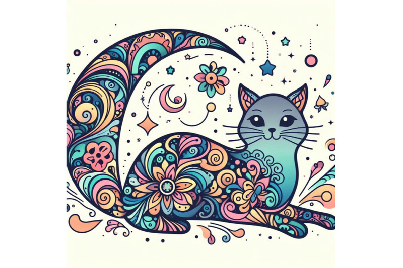 cat-kid-background-for-celebrate-festival-and-birthday