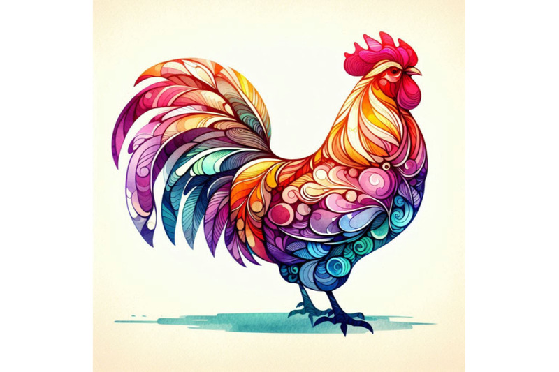 chicken-chicken-watercolor