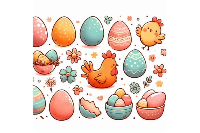 collection-of-colorful-watercolor-chicken-eggs