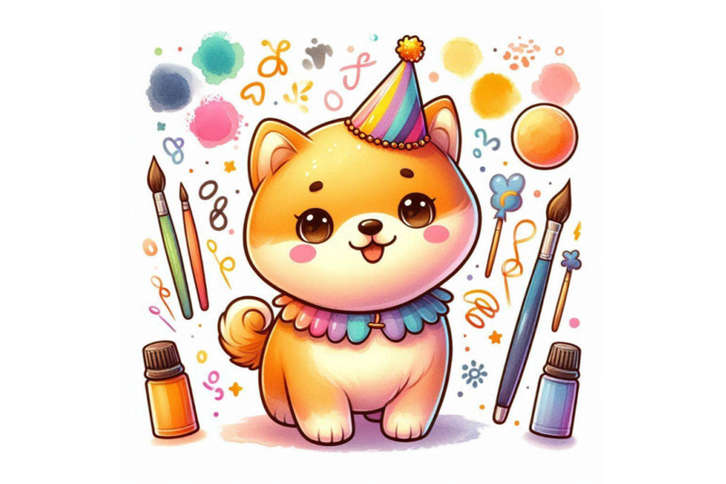 cute-cartoon-puppy-watercolor-illustration-dog-year-gr