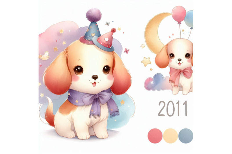 cute-cartoon-puppy-watercolor-illustration-dog-year-gr