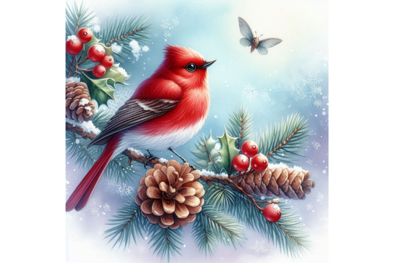 christmas-bird-watercolor