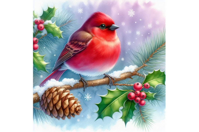 christmas-bird-watercolor