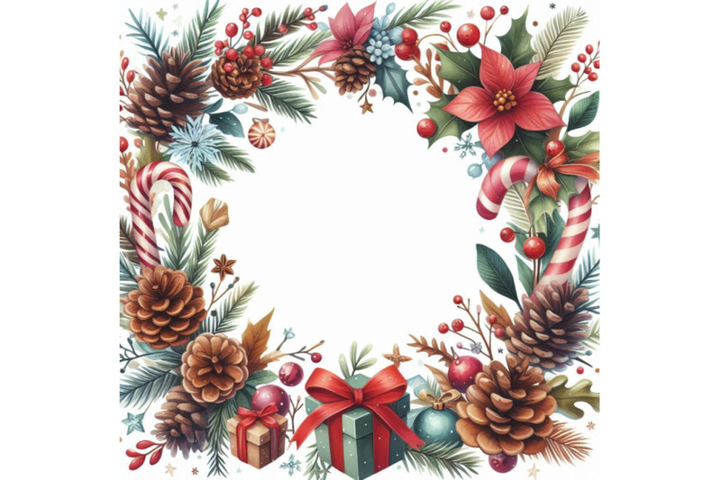 christmas-frame-on-white-background-watercolor-winter-christmas