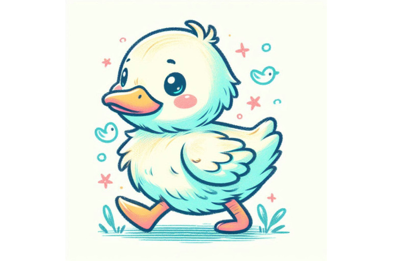 cute-duckling-duckling-pencil-sketch-illustration-t-shir