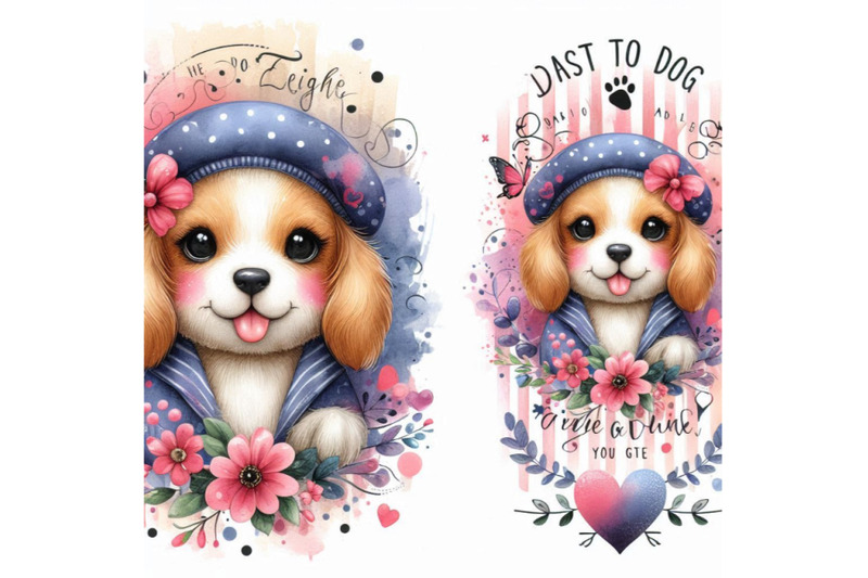 cute-dog-dog-t-shirt-graphics-watercolor-dog-illustration-backgro