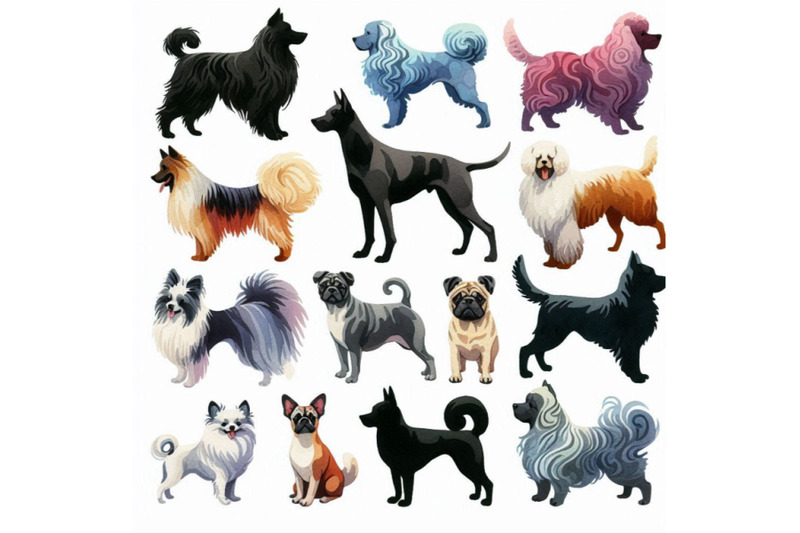 dogs-collection-watercolor-illustration-of-a-different-do