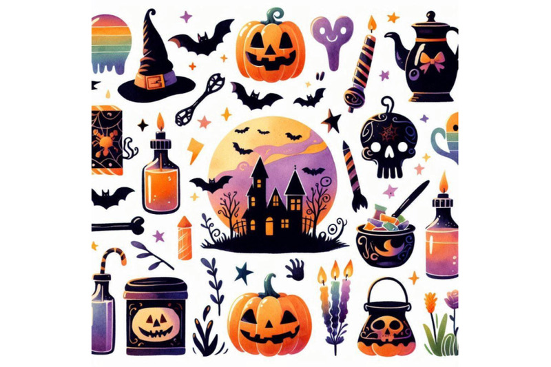 halloween-watercolor-hand-drawn-text-for-design-backg