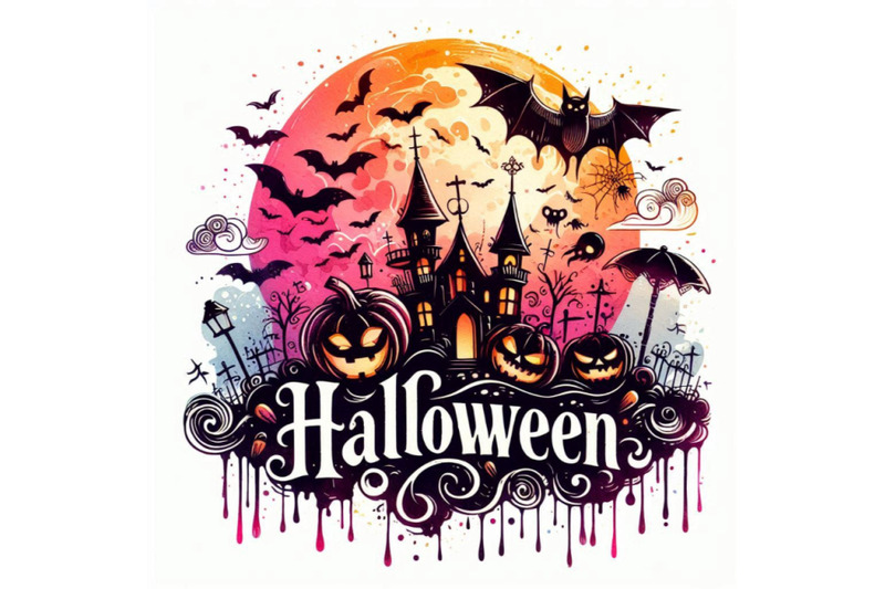 halloween-watercolor-hand-drawn-text-for-design-backg