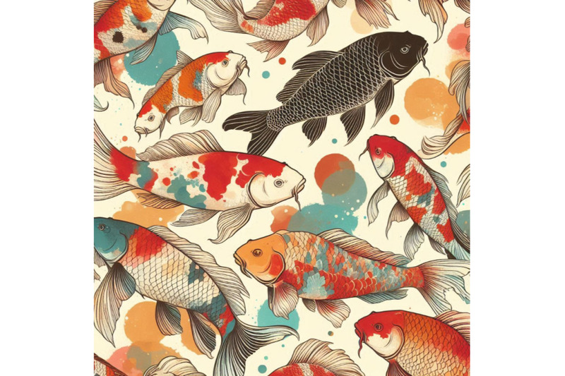 koi-carp-seamless-pattern-watercolor-fish-background