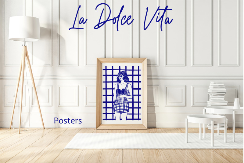 la-dolce-vita-hand-draw-line-art-and-graphic-element