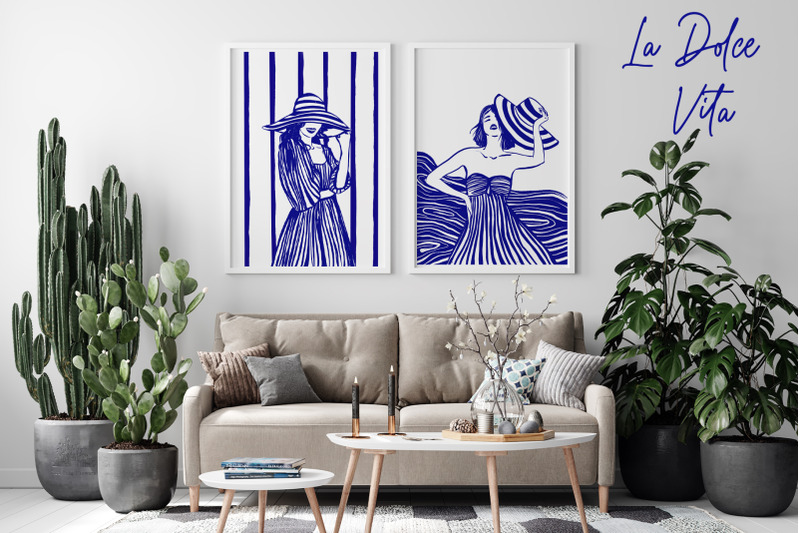 la-dolce-vita-hand-draw-line-art-and-graphic-element