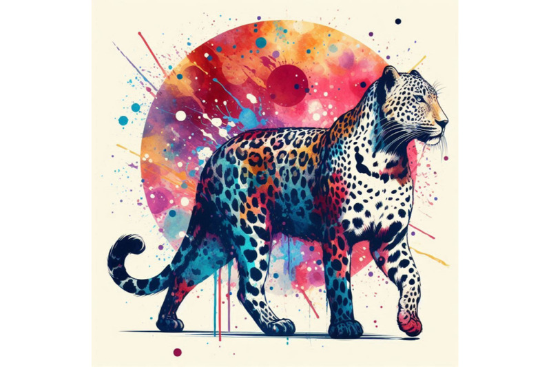 leopard-t-shirt-graphics-leopard-illustration-with-splas