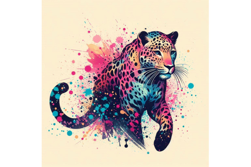 leopard-t-shirt-graphics-leopard-illustration-with-splas