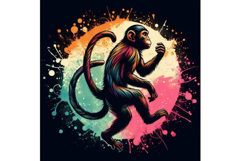 monkey-t-shirt-graphics-monkey-chimpanzee-illustratio