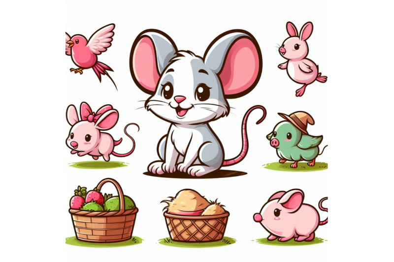 mouse-cartoon-farm-animal