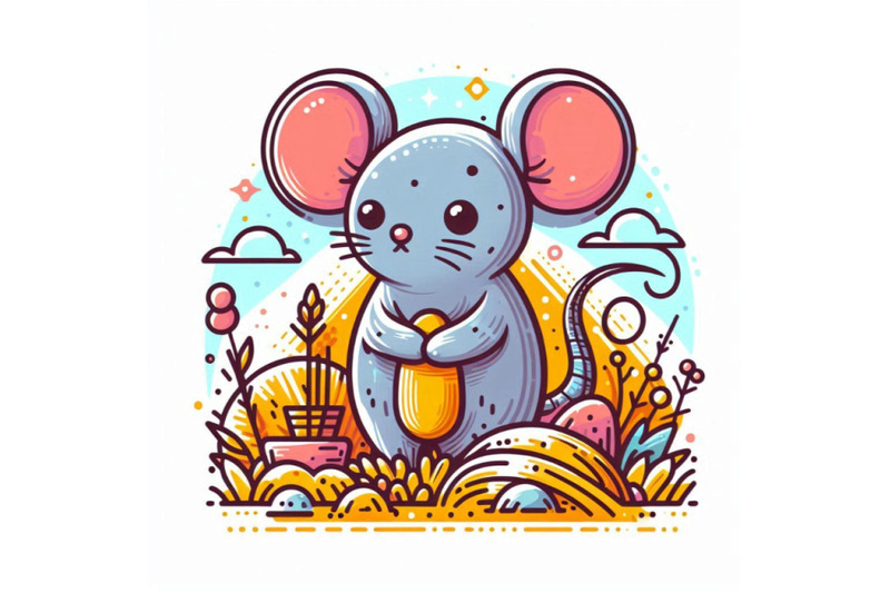 mouse-cartoon-farm-animal