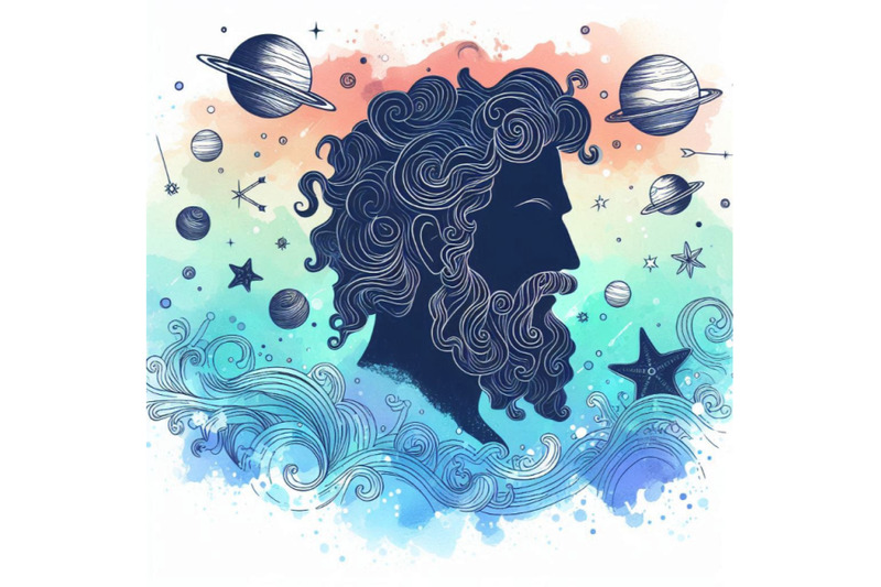 neptune-neptune-watercolor-background