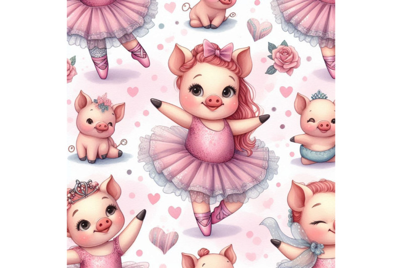 cute-pig-seamless-pattern-watercolor-ballet-background