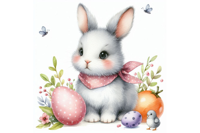 cute-rabbit-watercolor-illustration-baby-animals-series