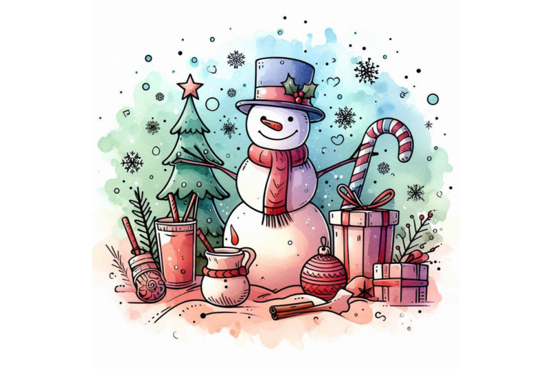 new-year-snowman-and-christmas-decoration-waterco