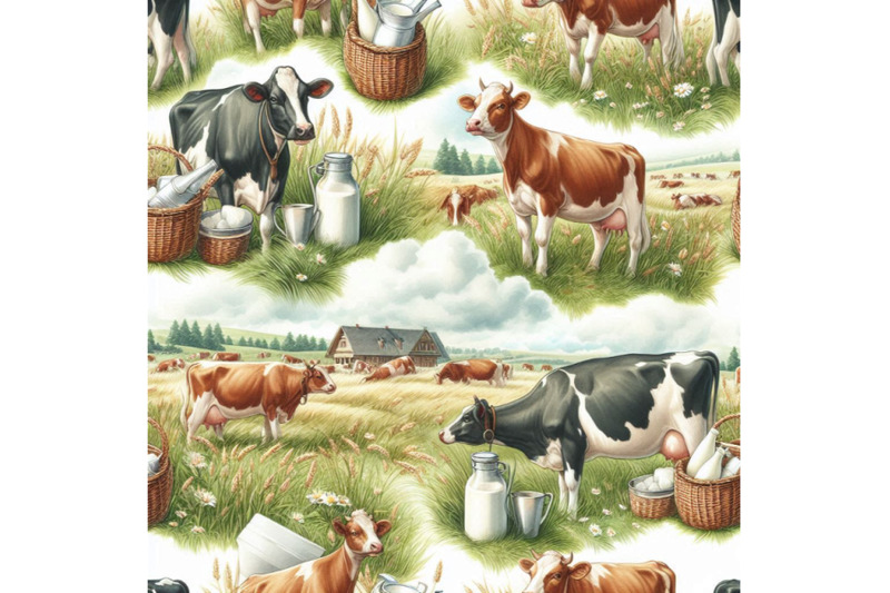 dairy-cow-on-the-field-seamless-pattern