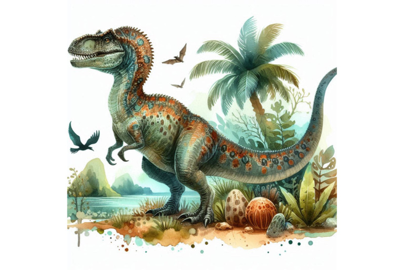 dinosaur-watercolor-illustration-gpeg-png-jurassic-world