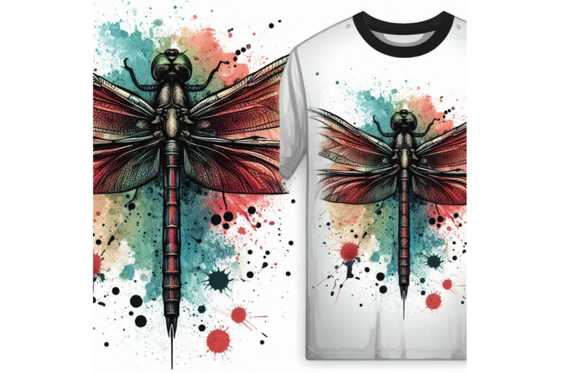 dragonfly-t-shirt-graphics-dragonfly-illustration-with-splash-w