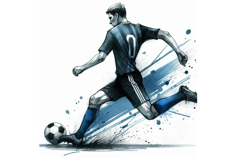 football-player-soccer-silhouette-hand-drawn-sketch-illustration