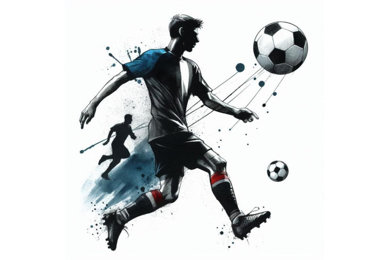 football-player-soccer-silhouette-hand-drawn-sketch-illustration