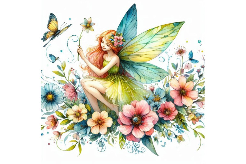 flower-fairy-watercolor-drawing