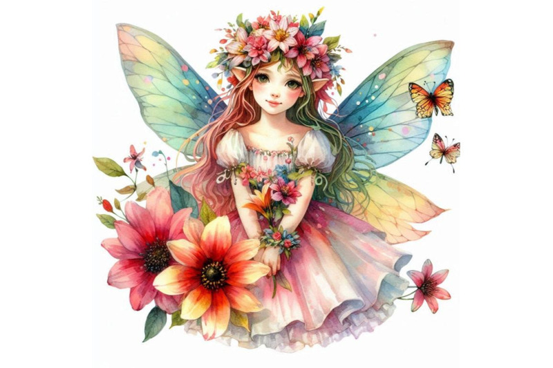 flower-fairy-watercolor-drawing