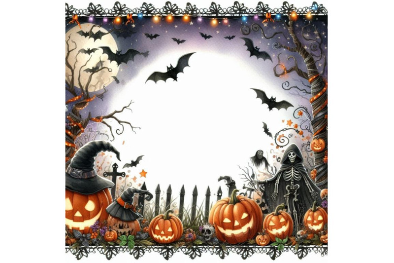 halloween-border-for-design-watercolor-illustration-background