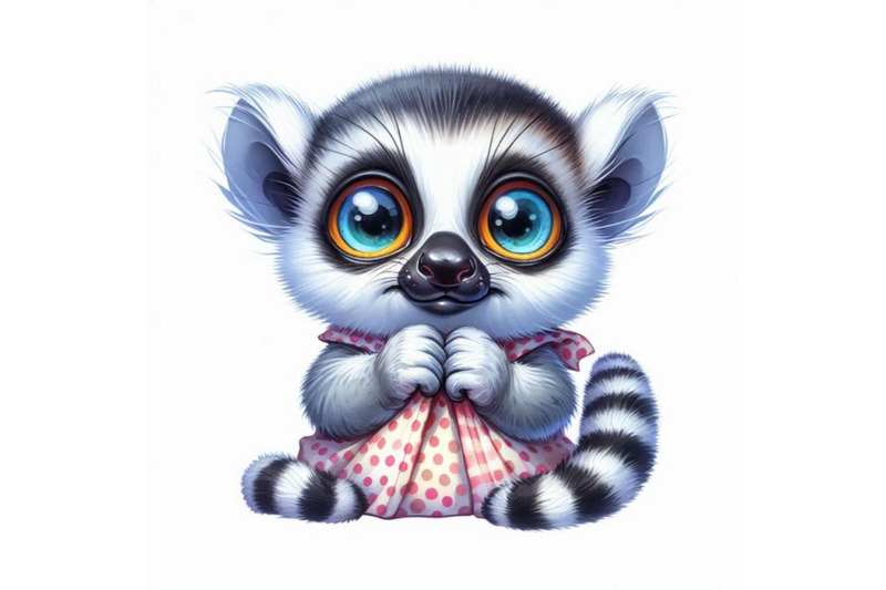 funny-lemur-watercolor