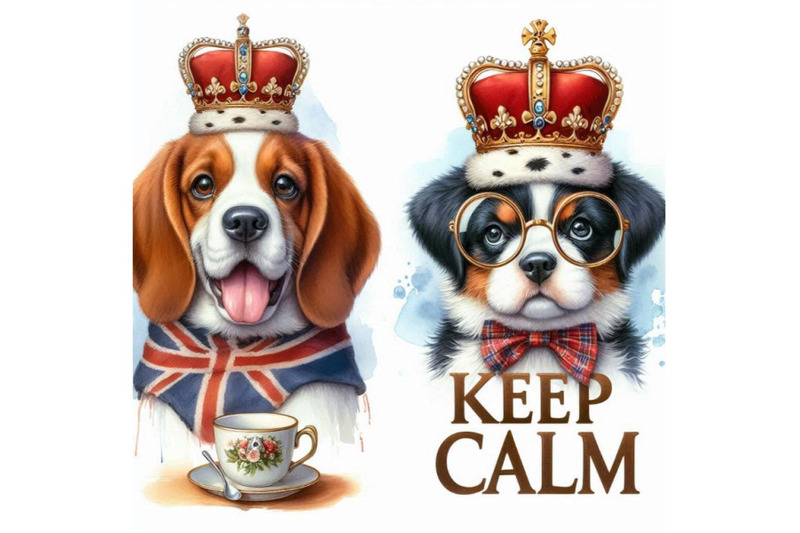 keep-calm-dog-watercolorr-illustration