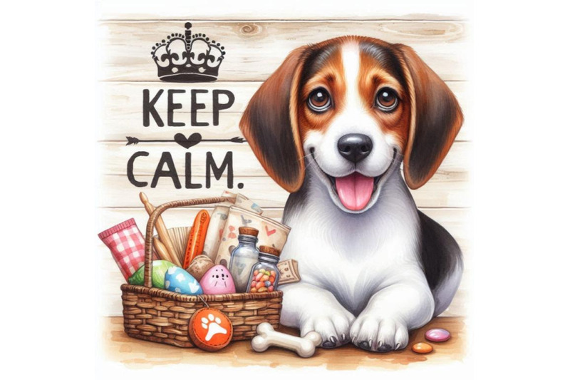 keep-calm-dog-watercolorr-illustration