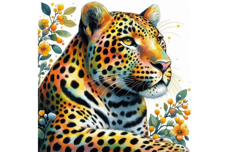 leopard-hand-drawn-watercolor-illustration