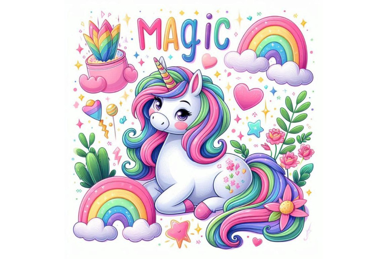 lovely-unicorn-in-cartoon-style-magic-lettering