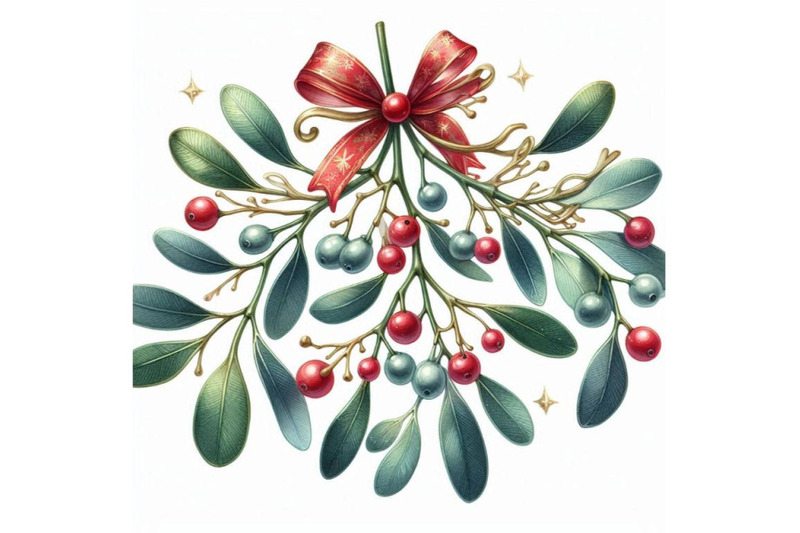 mistletoe-branch-merry-christmas-happy-new-year