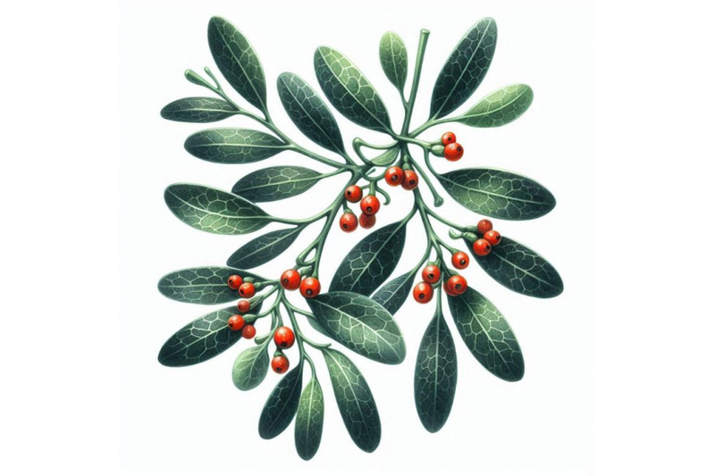 mistletoe-branch-merry-christmas-happy-new-year