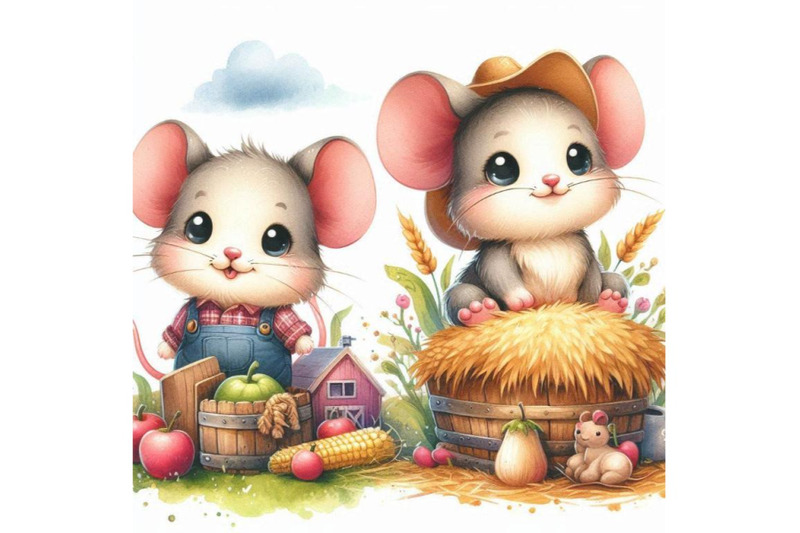 mouse-cartoon-farm-animal