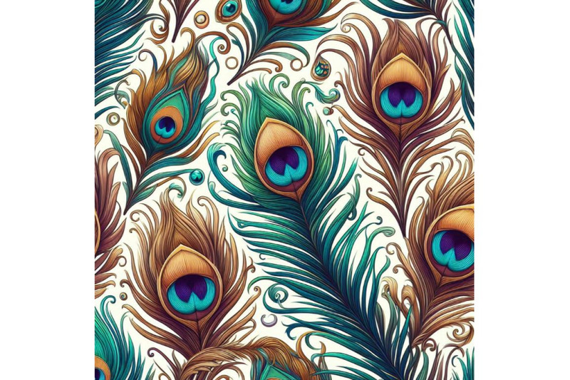 peacock-feather-seamless-pattern