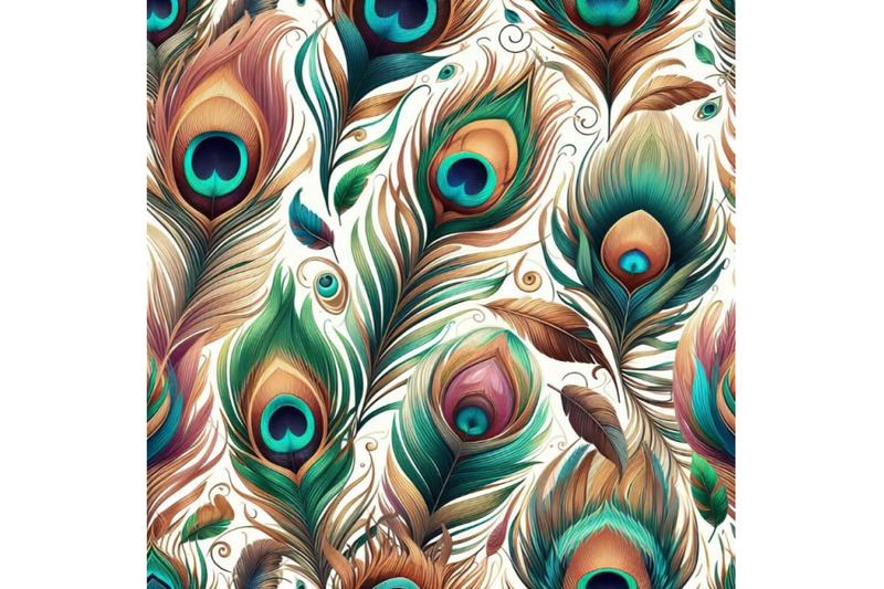 peacock-feather-seamless-pattern