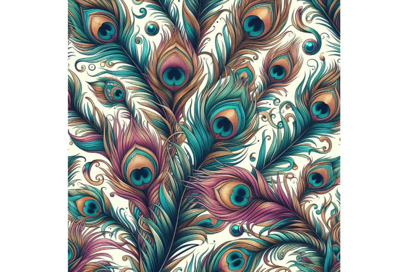 peacock-feather-seamless-pattern